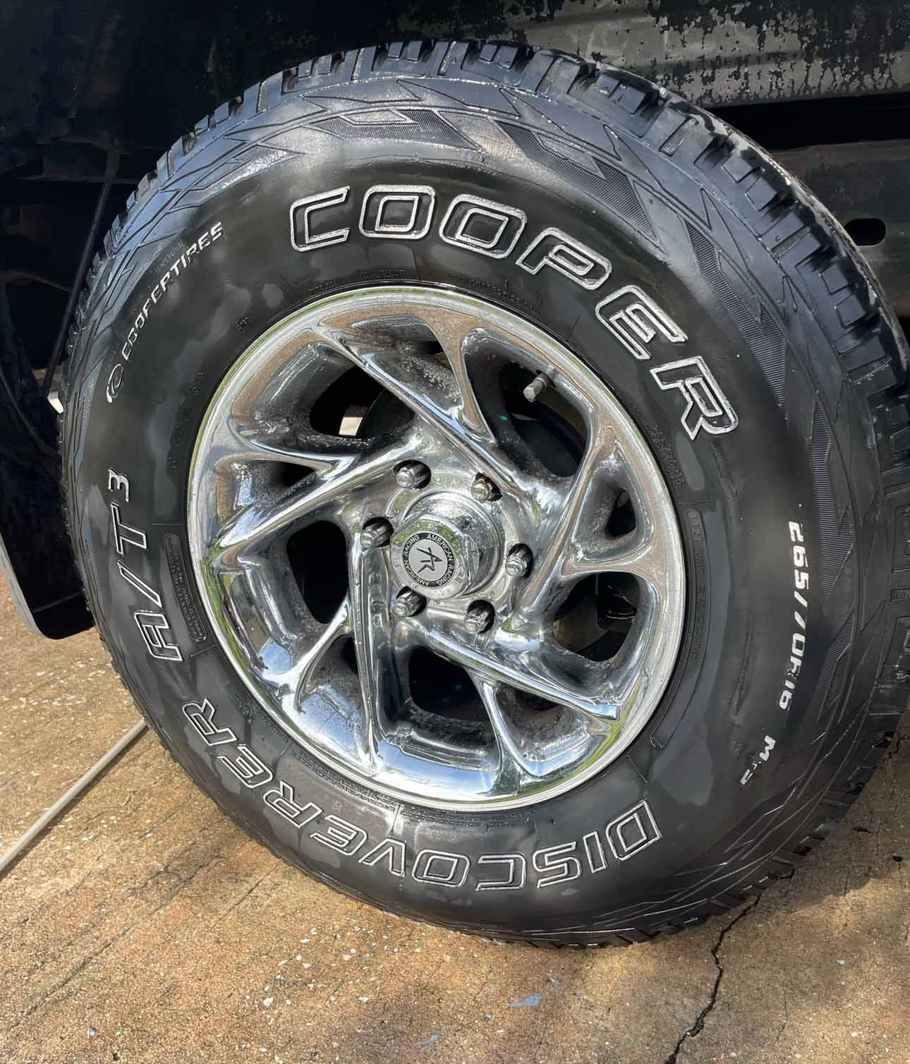 After cleaning wheels